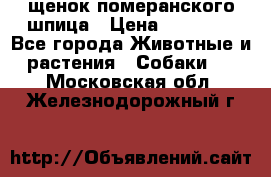 щенок померанского шпица › Цена ­ 45 000 - Все города Животные и растения » Собаки   . Московская обл.,Железнодорожный г.